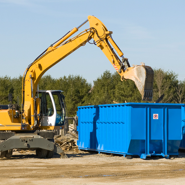 what size residential dumpster rentals are available in Monroe County IA